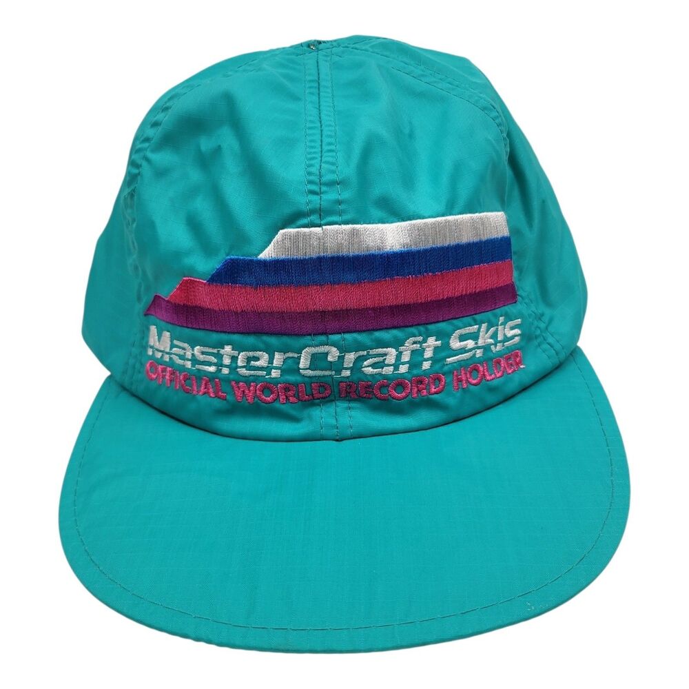 Vintage Rare MasterCraft Skis Official World Record Holder Hat 1980s NWT New